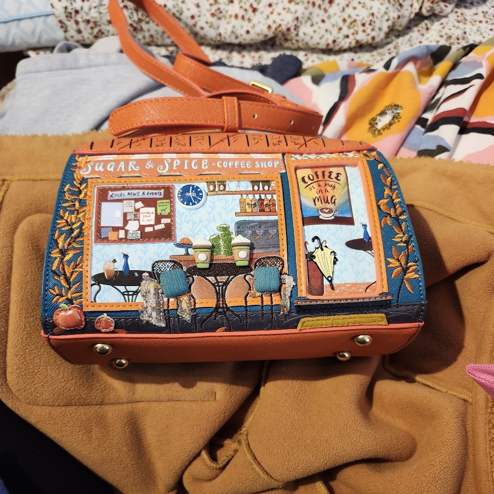 Coffee Shop Themed Women's Bag